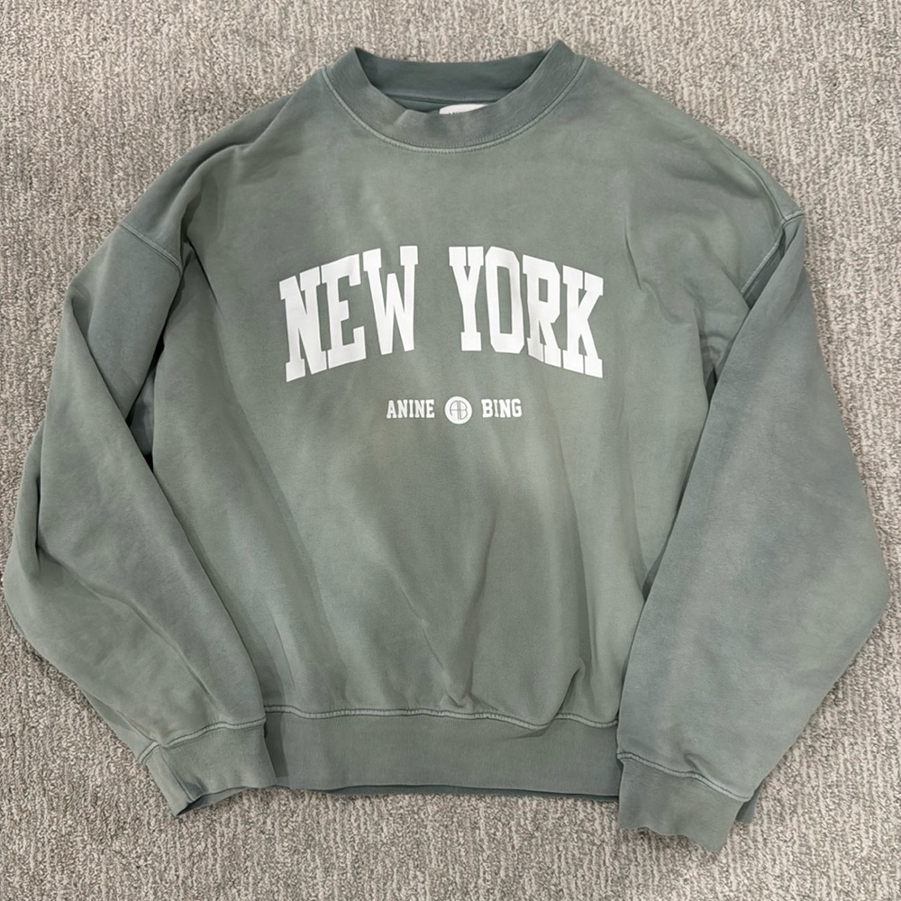 Anine Bing Jaci University New York Sweatshirt Size M